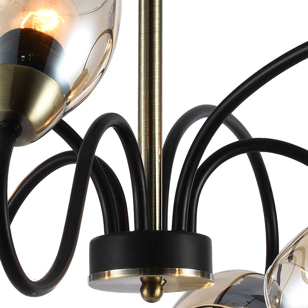 Люстра на штанге Reluce 01270-0.3-06B BK+AB