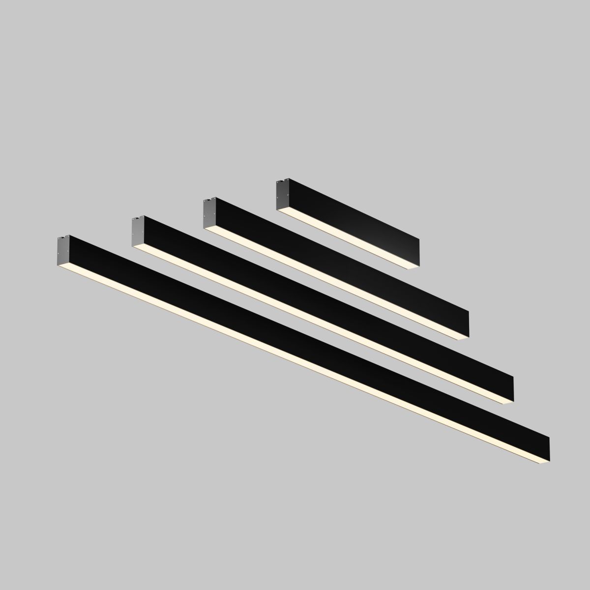 Линейный подвесной светильник Maytoni Technical 3000K 35x67 (Черный, 1 м) LL312043