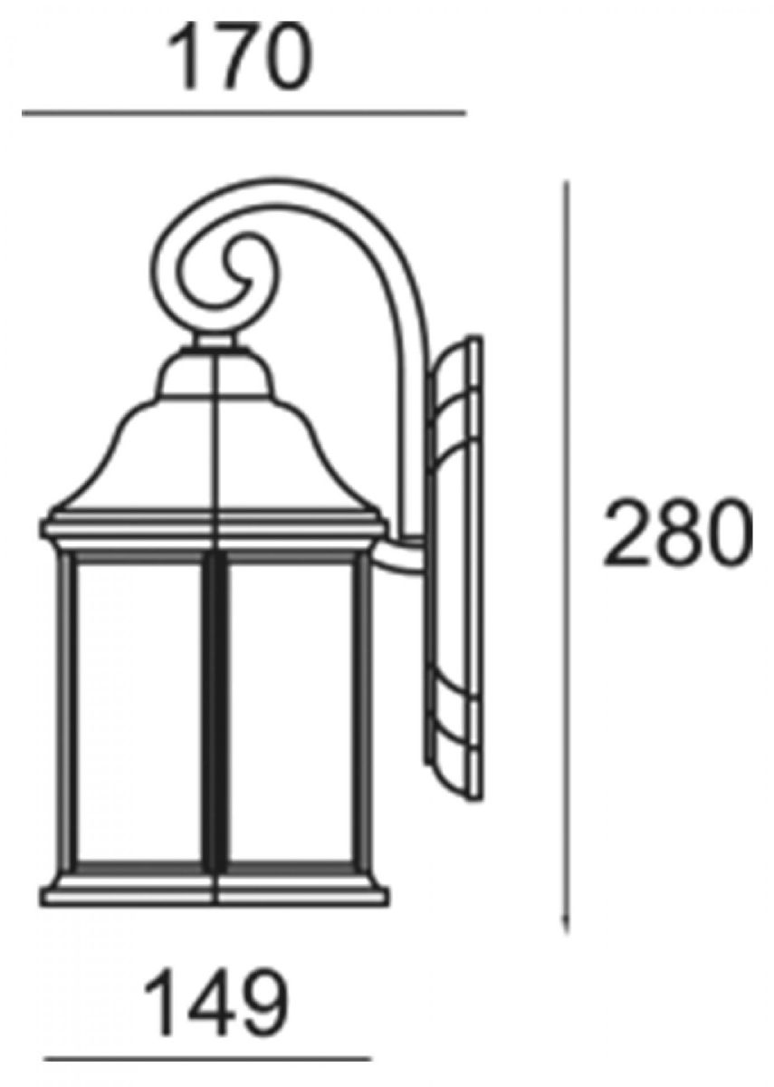 Уличный настенный светильник Deko-Light Saiph 341244