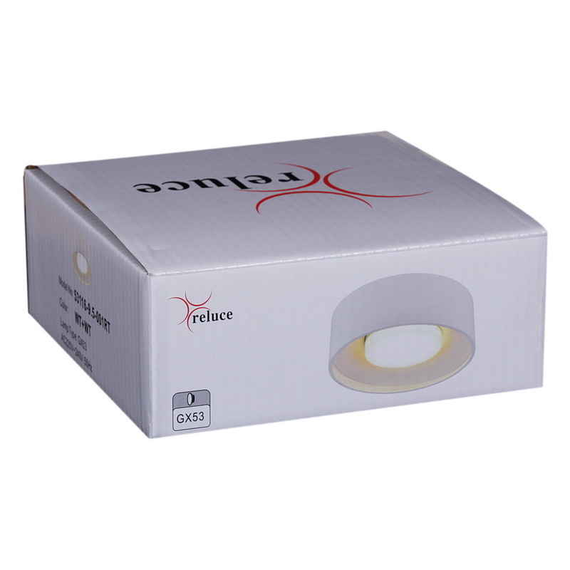 Накладной светильник Reluce 53116-9.5-001RT GX53 WT+WT