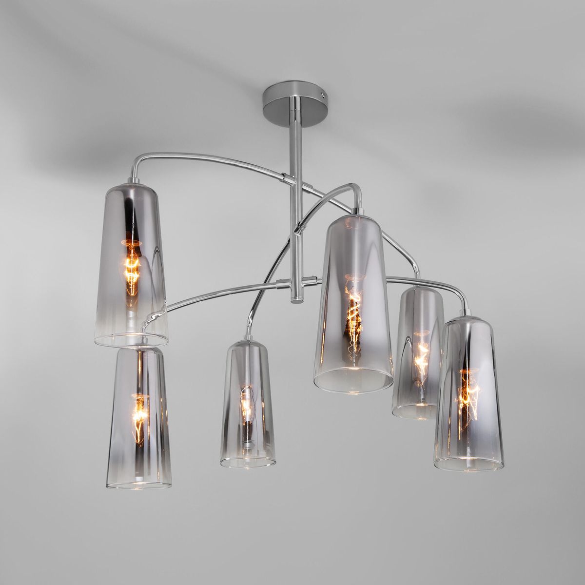 Люстра на штанге Eurosvet Omber 70137/6 хром