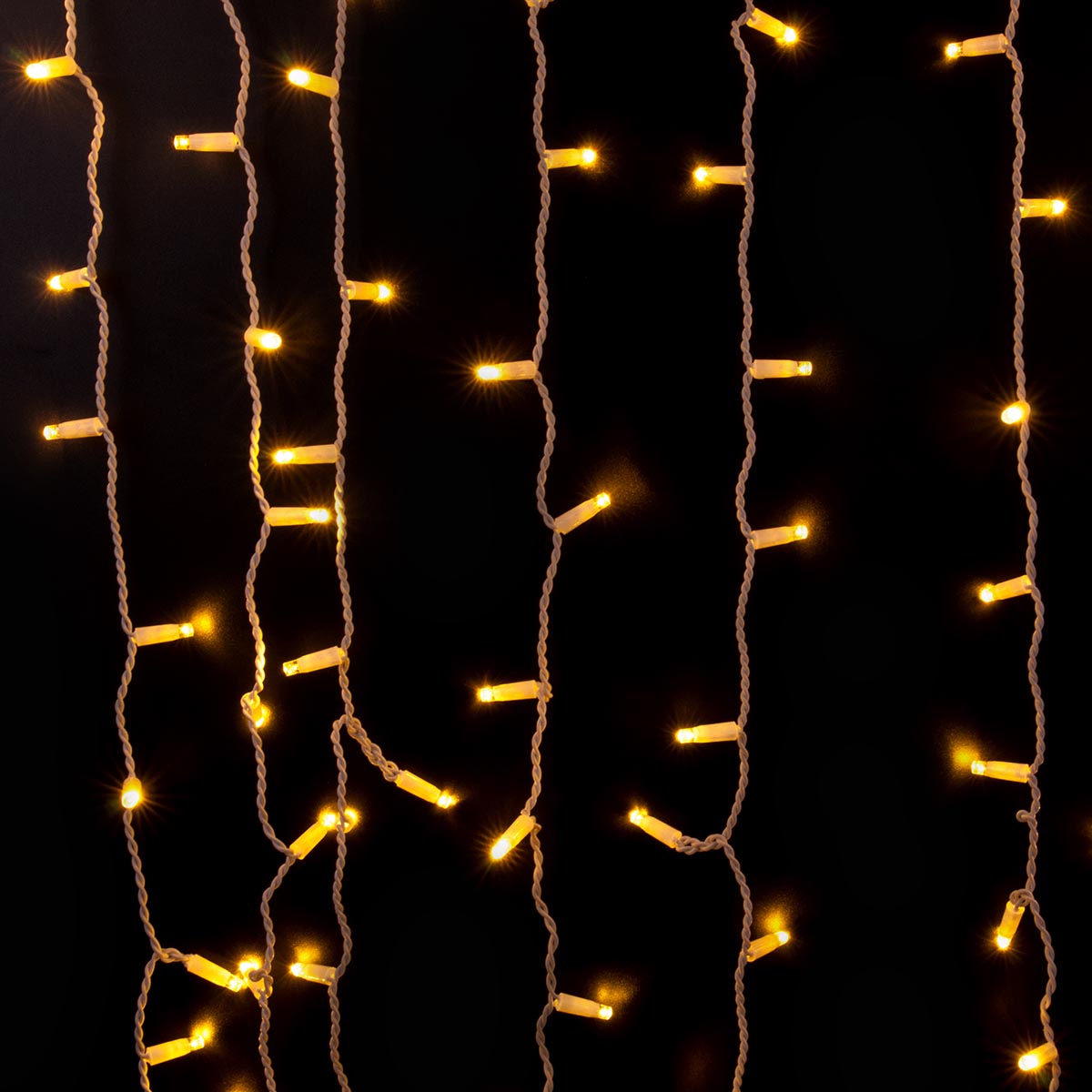 Гирлянда занавес Eurosvet 200-101 теплый белый с эффектом мерцания 2*3м IP65