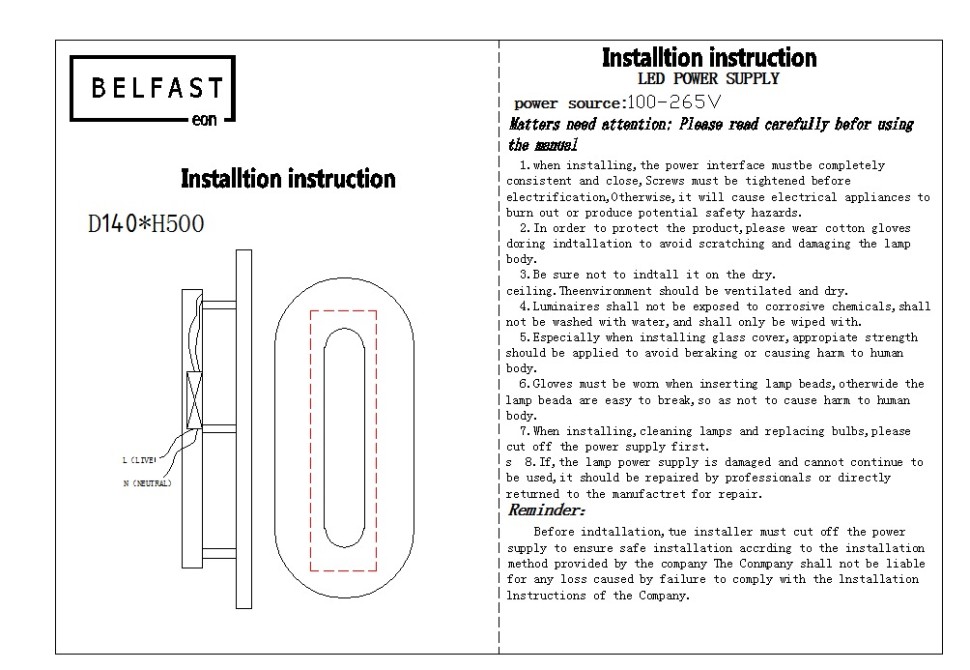 Настенный светильник Belfast Ravenhill 3220 BR MB
