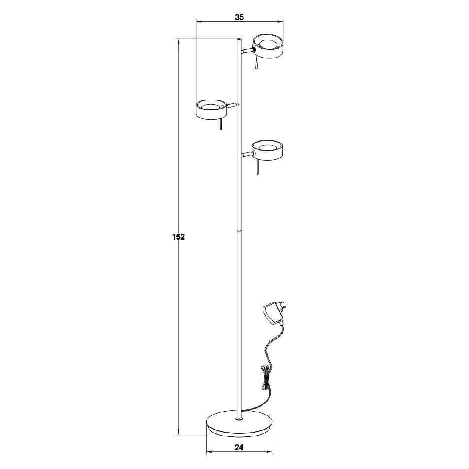 Торшер Lucide Enia Led 48751/15/72
