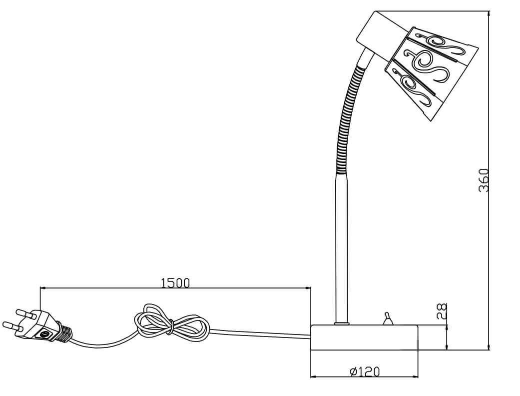 Настольная лампа Rivoli Insolito 7010-501 Б0038134