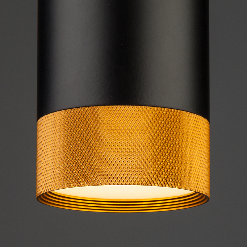 Подвесной светодиодный светильник Eurosvet Tony 50164/1 LED черный/золото