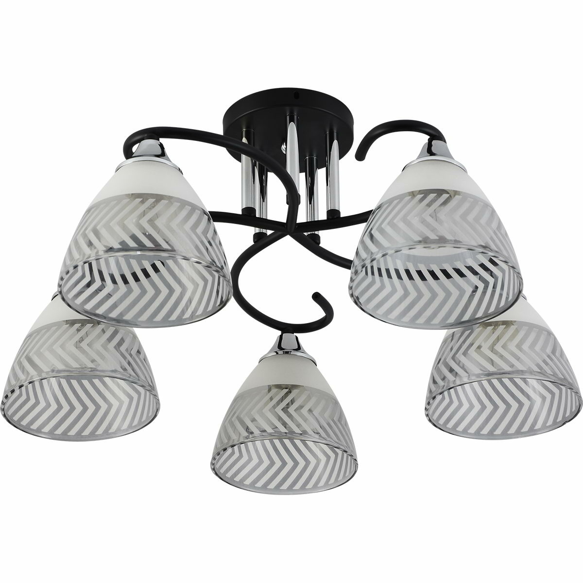 Люстра на штанге Reluce 11391-0.3-05B BK+CR