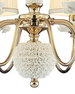 Подвесная люстра Lumien Hall Эрин 1030/8H-GD-WT