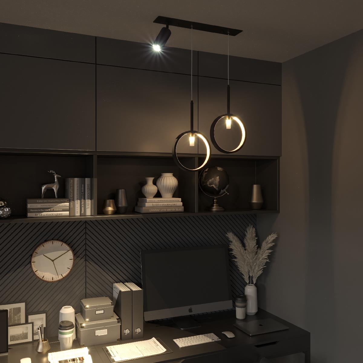 Подвесной светильник Eurosvet Verge 90249/3 черный