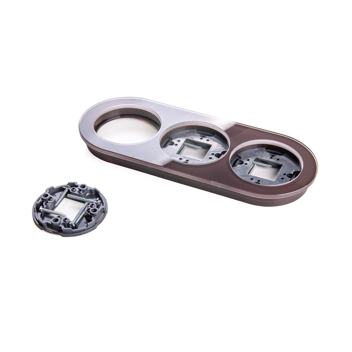 Рамка Werkel Favorit Runda на 3 поста коричневый WL21-Frame-01 4690389141997