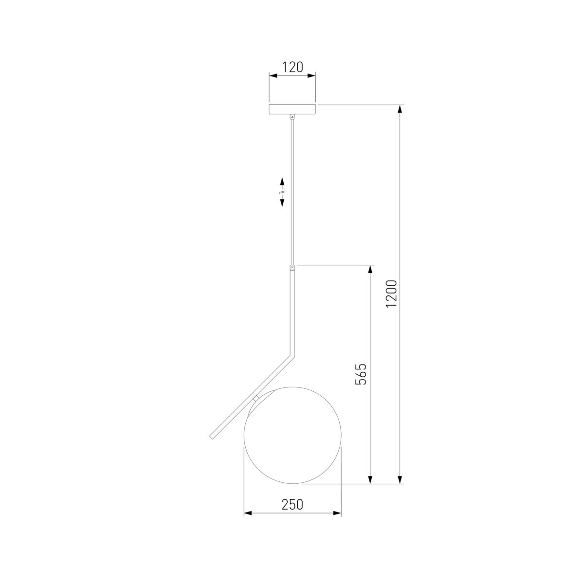 Подвесной светильник Eurosvet Frost 50153/1 латунь