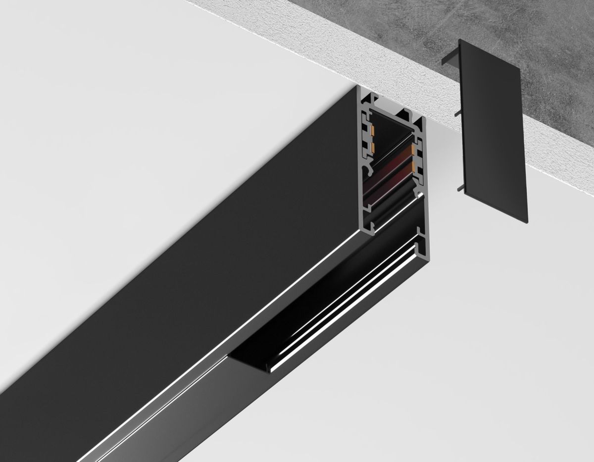 Заглушка для магнитного шинопровода Magnetic 48V 10mm 2шт Ambrella Light Track System GL1988