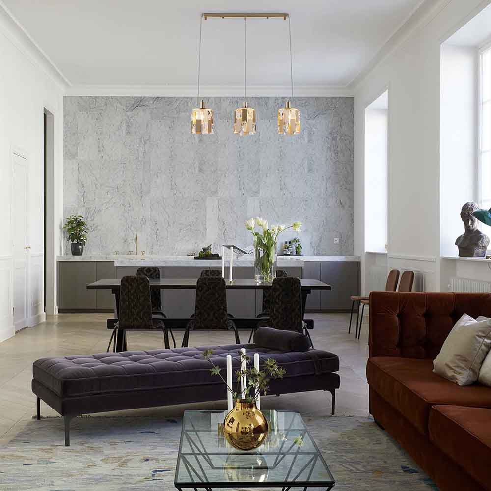 Подвесной светильник Eurosvet Scoppio 50101/3 перламутровое золото