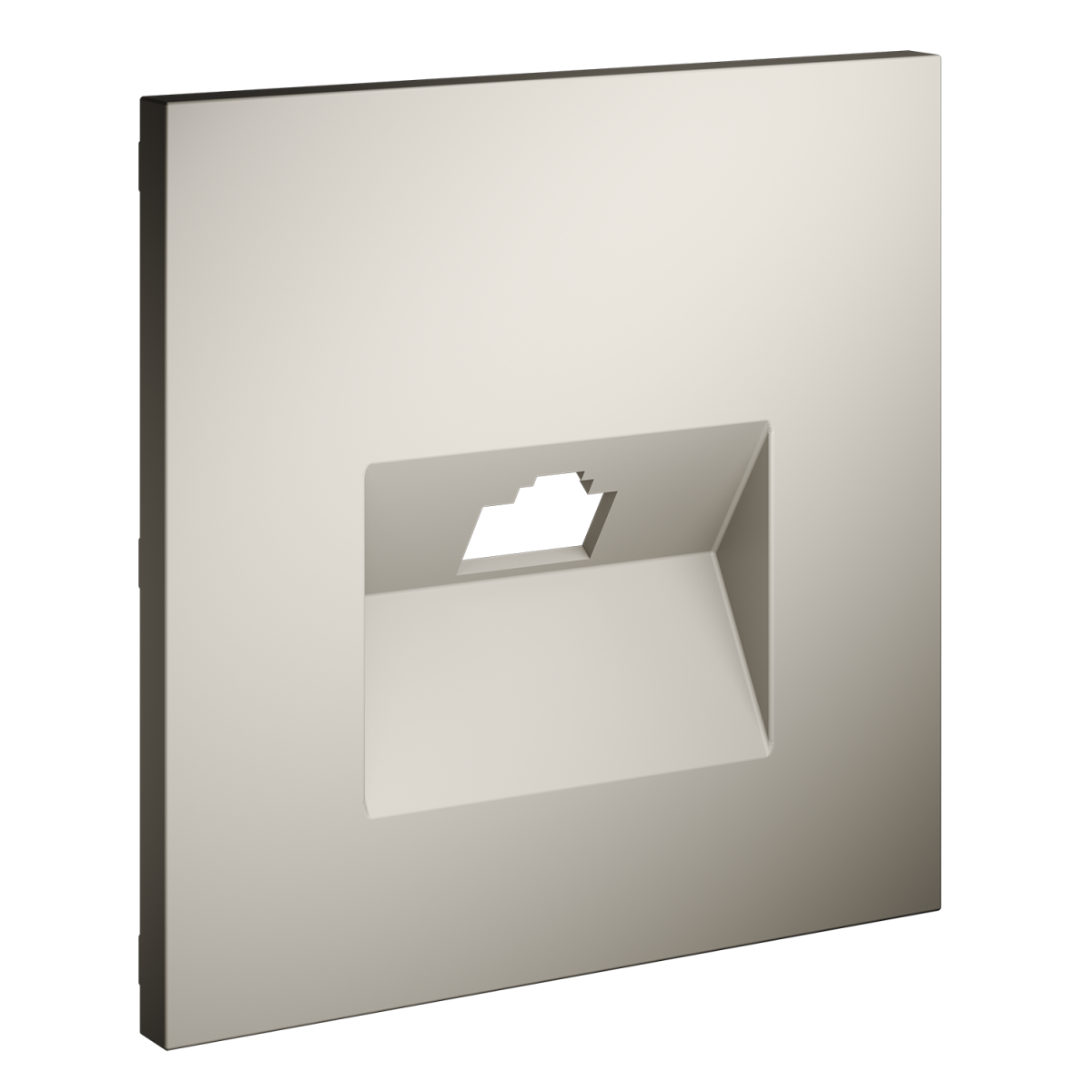 Накладка для розетки компьютерной RJ45 кат.6 Voltum S70 (кашемир) VLS001303