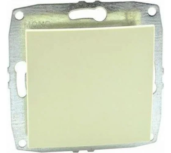 Выключатель одноклавишный Mono Electric Despina-Larissa 10А 250В крем 500-001725-100