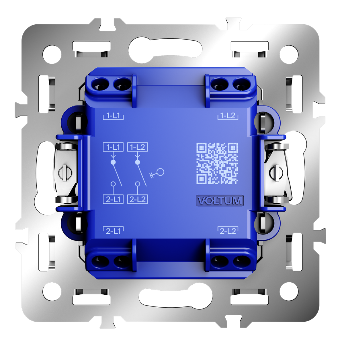 Механизм выключателя двухклавишного 10А Voltum S70 VLS0201M