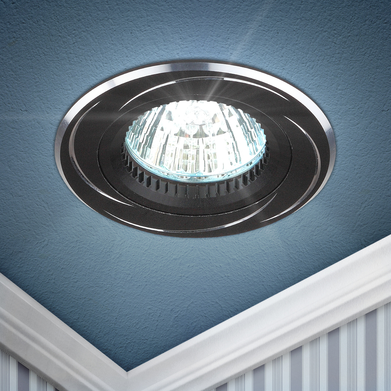 Встраиваемый светильник Эра KL34 AL/BK/1 Б0049558