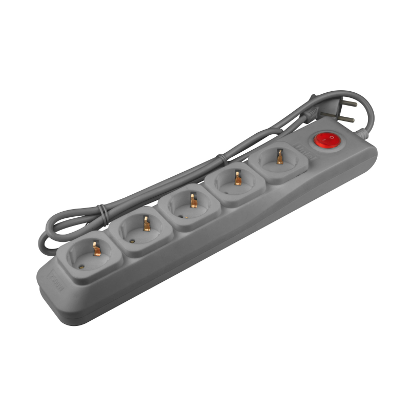 Сетевой фильтр Uniel S-GSL5-1,5 GREY UL-00001752