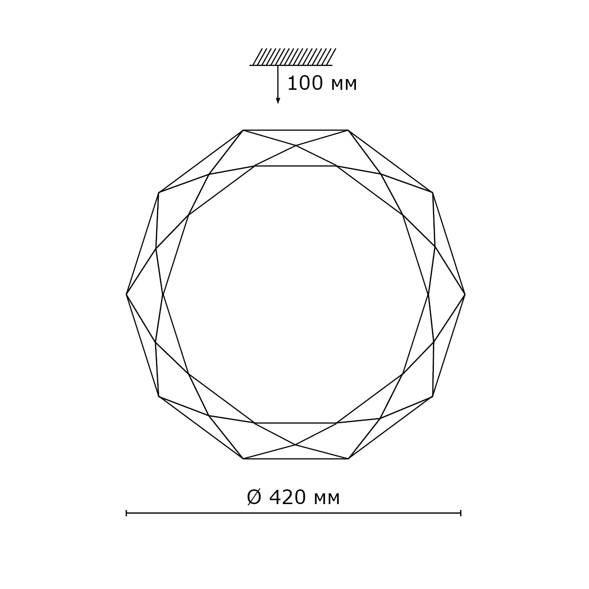Настенно-потолочный светодиодный светильник Sonex Tora 2012/B