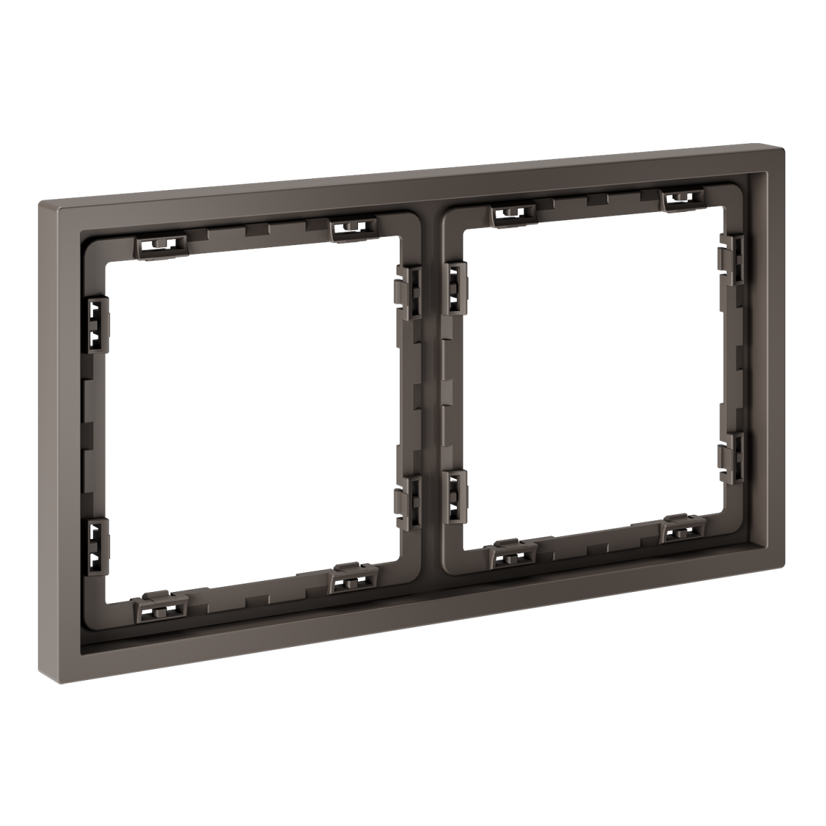 Рамка пластиковая Voltum S70 на 2 пост, (капучино) VLS100214