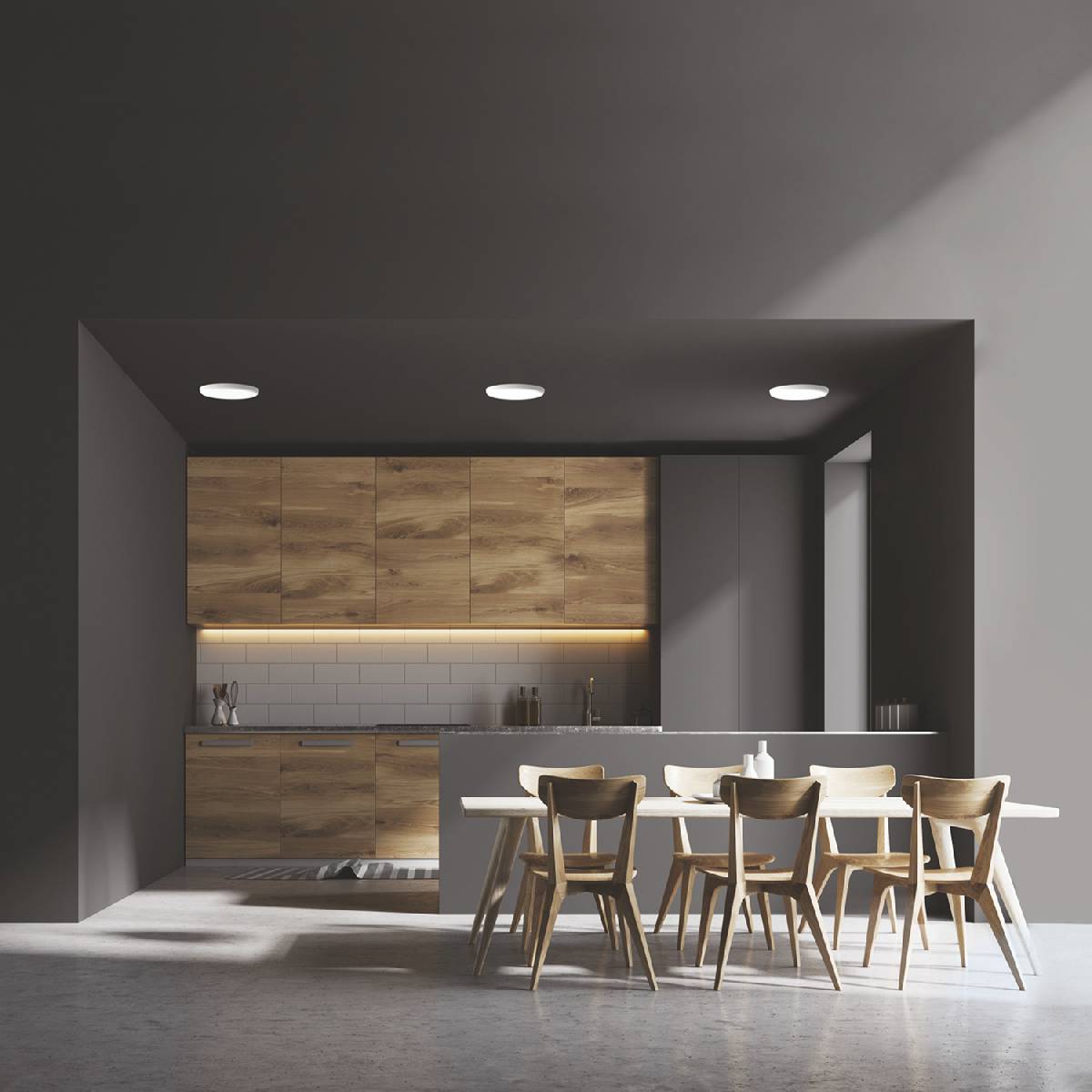 Встраиваемый светодиодный светильник Gauss Frameless круг 967511224