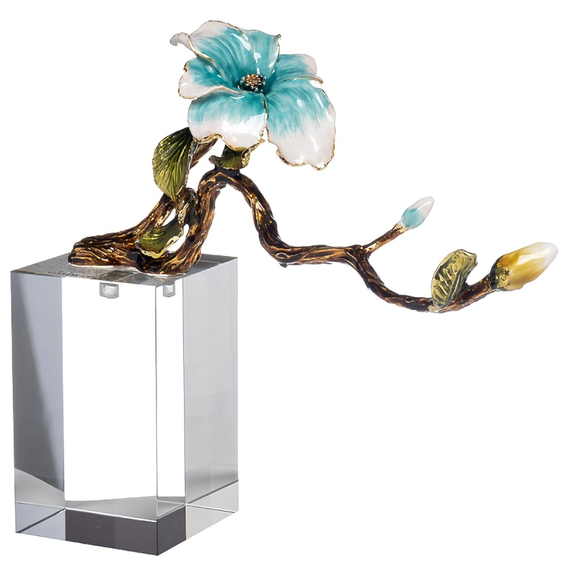 Статуэтка Ветви с голубым цветком Garda Decor 55RD4374