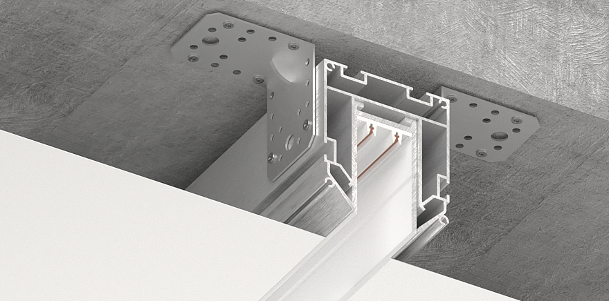 Шинопровод магнитный Luminotti Slimline L.200.3M.WH.3