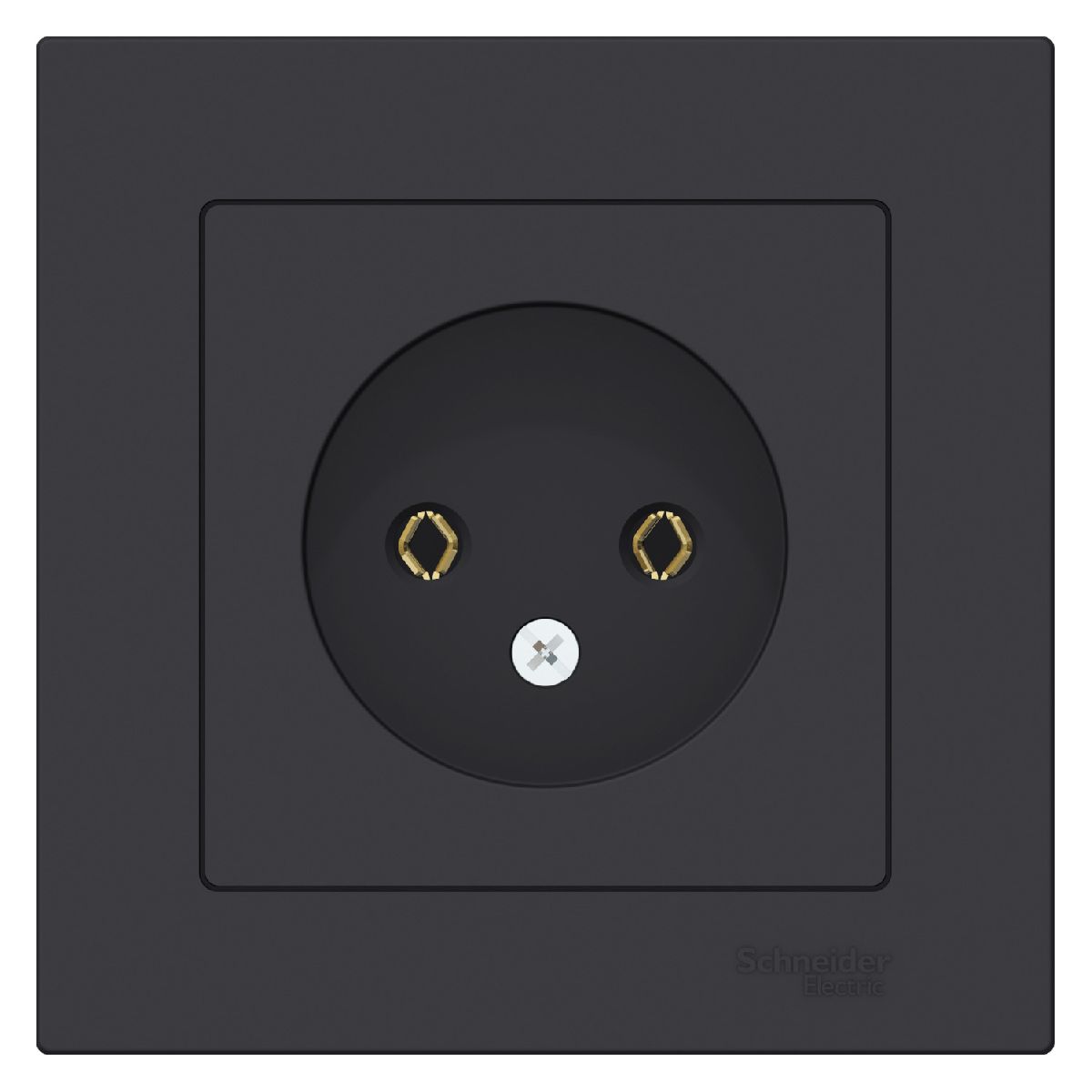 Розетка б/з, 16А Systeme Electric AtlasDesign Карбон ATN001040