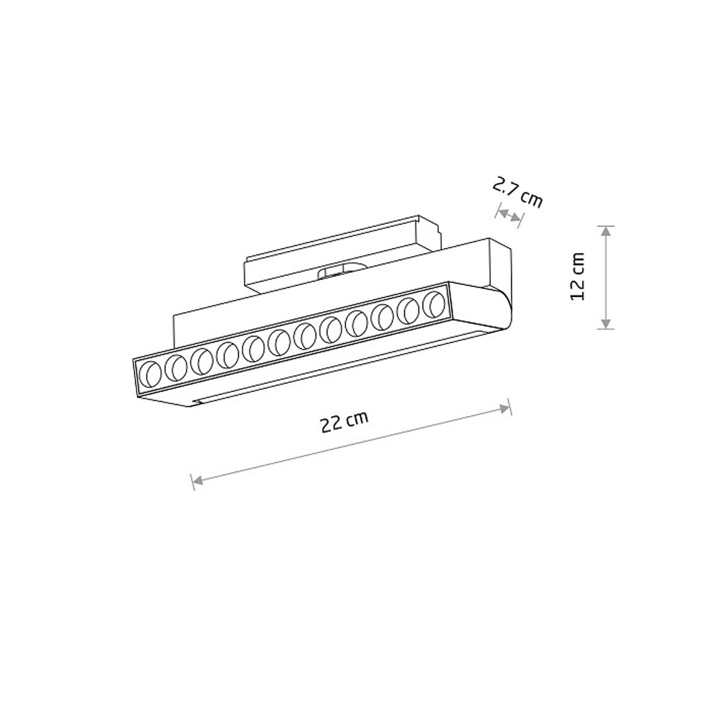 Трековый магнитный светильник Nowodvorski Focus Out Led 11338