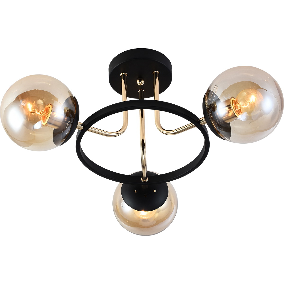 Люстра на штанге Reluce 01344-0.3-03 BK+FGD