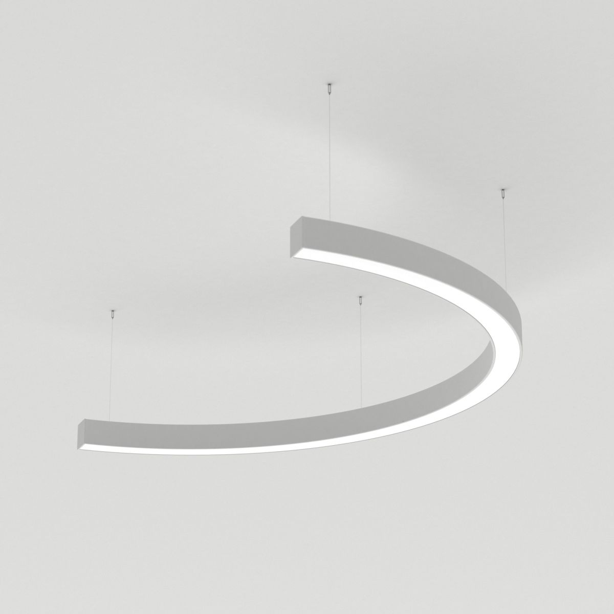 Подвесной светильник Arlight SP-LINE-HANG-ARC-C3535-D800-28W Warm3000 (WHITE, 230V) (Металл) 034017(2)