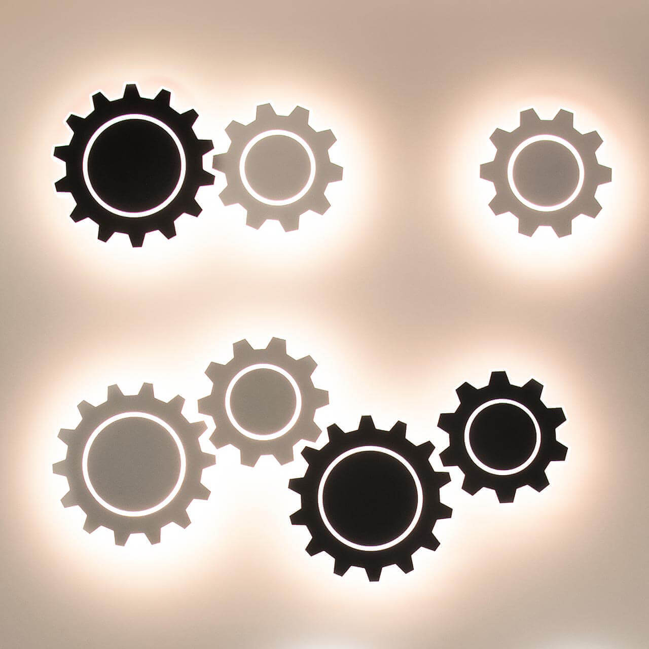 Настенный светодиодный светильник Elektrostandard Gear M LED черный MRL LED 1095 4690389125362