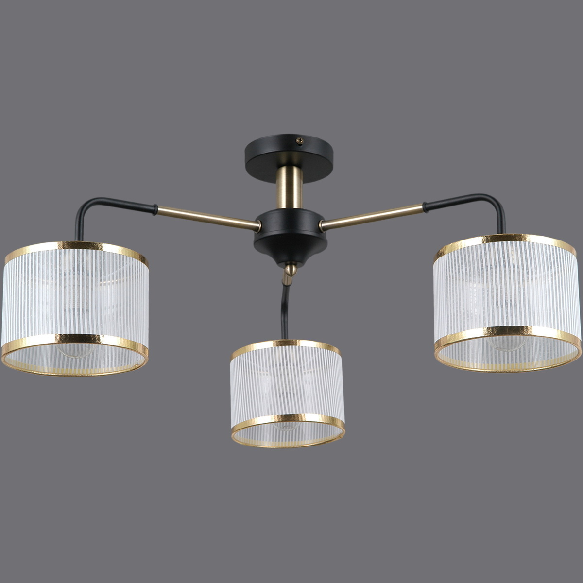 Люстра на штанге Illumico IL0337-3CSQ-79 BK AB