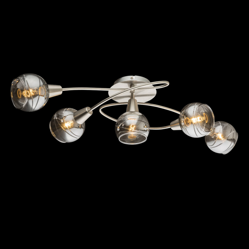 Потолочная светодиодная led люстра Globo Roman 54348-5