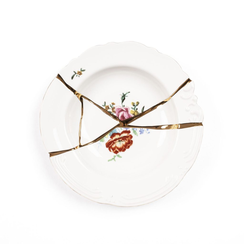 Тарелка глубокая Seletti Kintsugi  09622