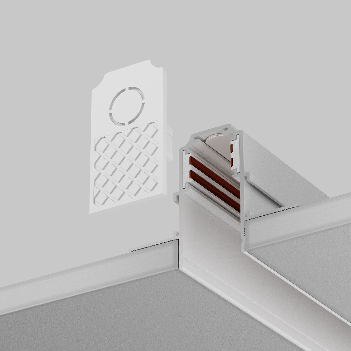 Заглушка торцевая для шинопровода Maytoni Exility TRA034EC-42W