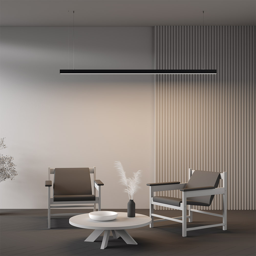 Линейный подвесной светильник Maytoni Technical 4000K 50x50 (Черный, 2 м) LL312032