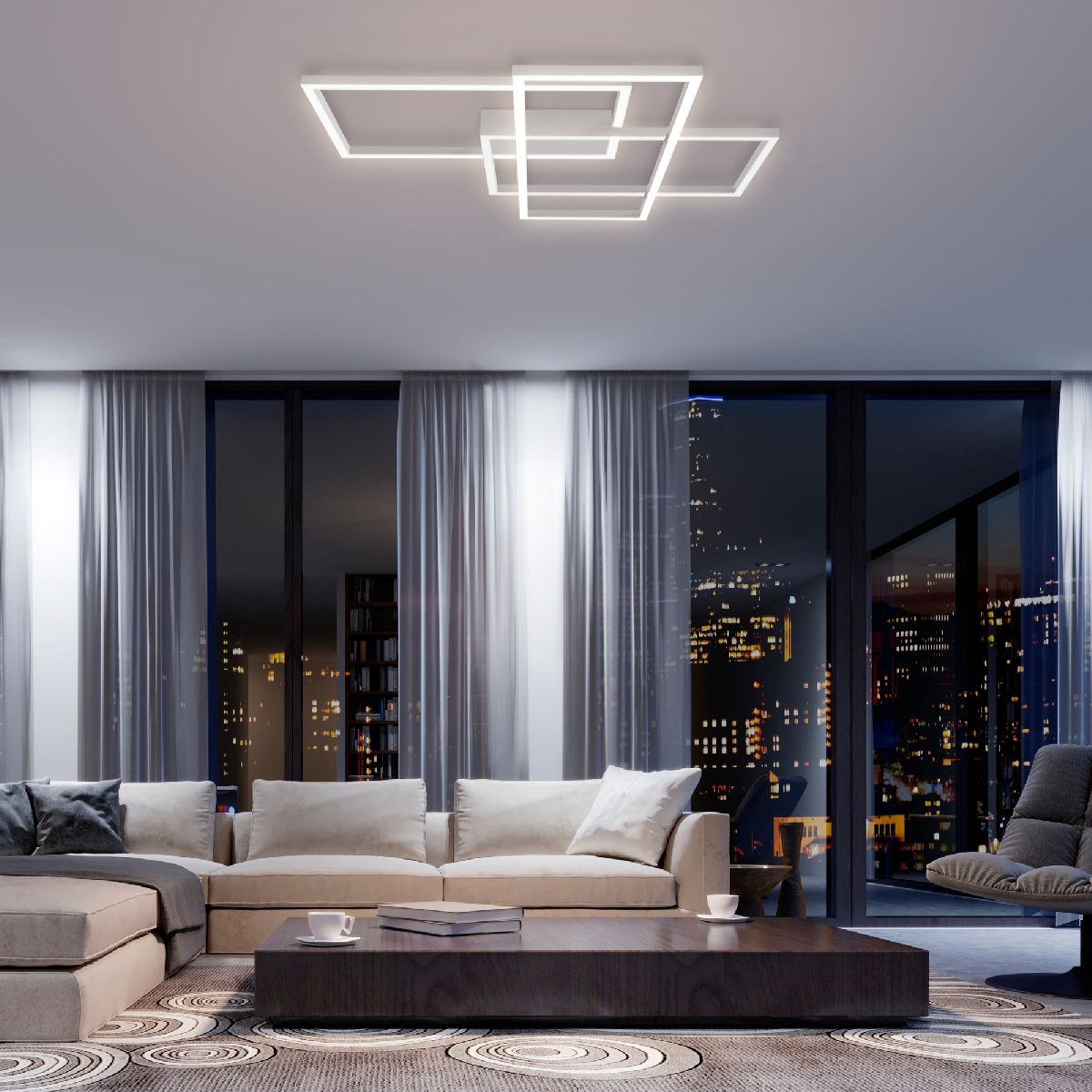 Потолочный светодиодный светильник Maytoni Line MOD015CL-L80W