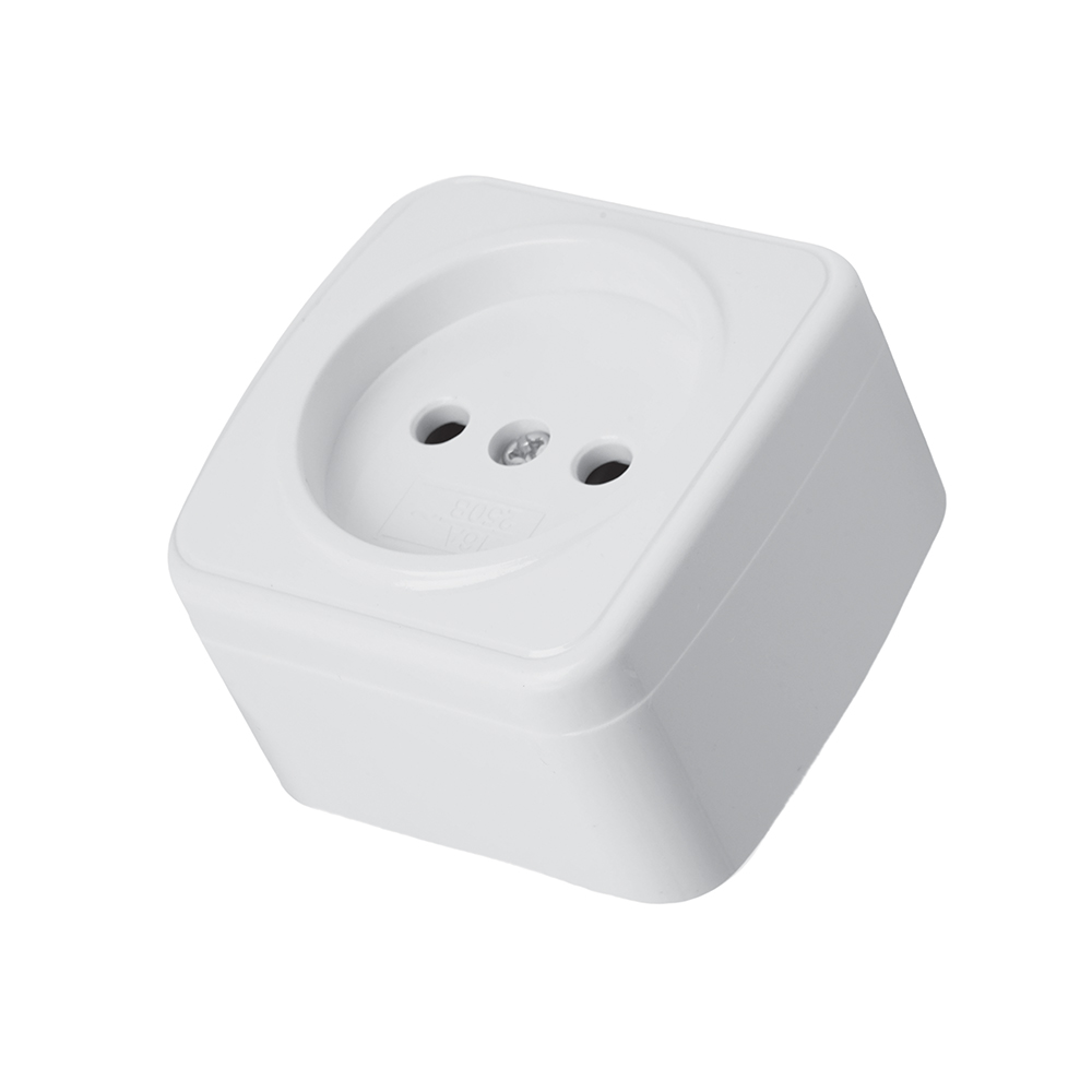 Розетка накладная 1-местная Stekker Basic PST10-501-20 50074