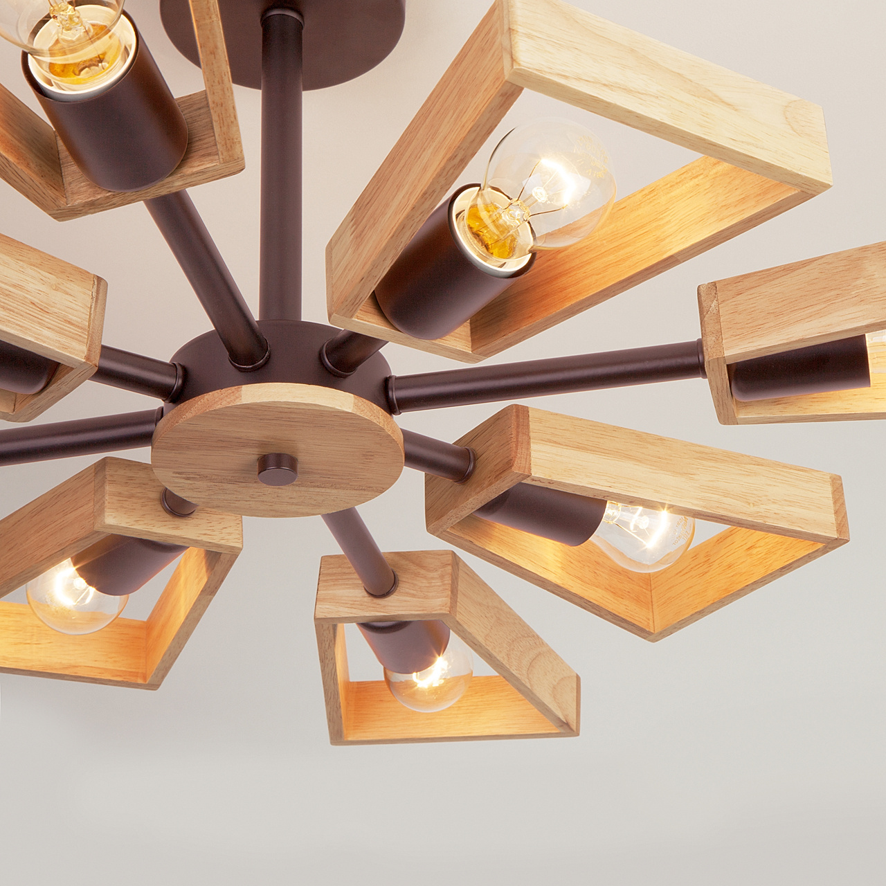 Потолочная люстра Eurosvet Klark 70056/8 кофе