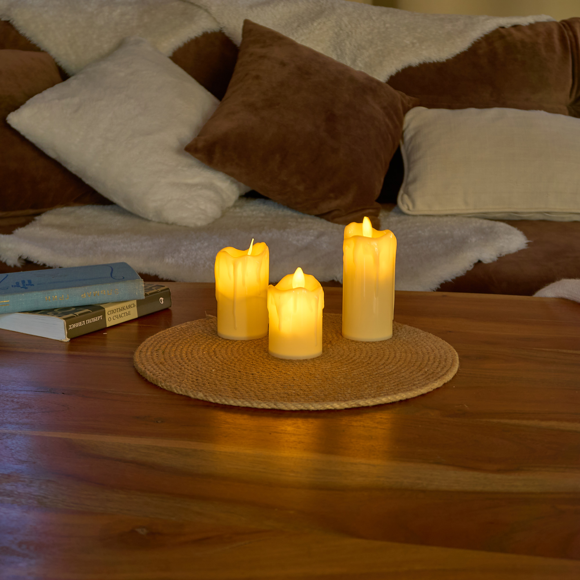 Фигурка светодиодная Свеча Uniel ULD-F063 WW CANDLE SET3 UL-00012458