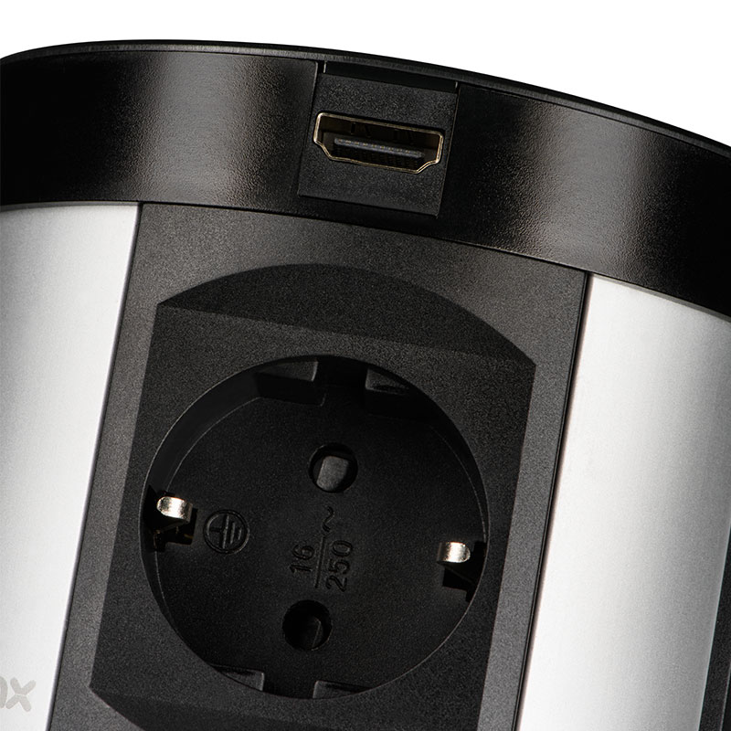 Блок розеток 107J (4 секции, 2 USB и 2 HDMI) Mebax 00-00001465