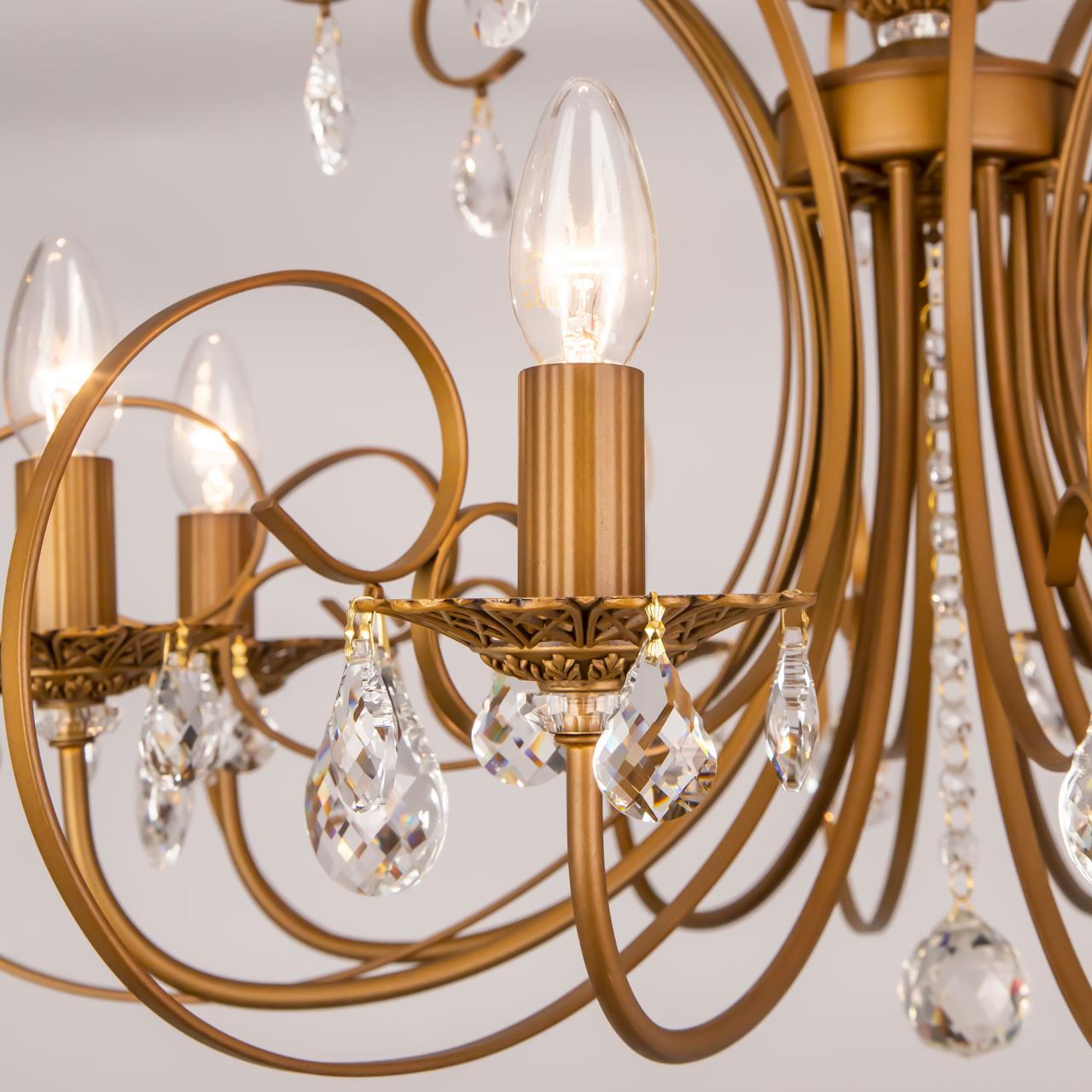 Подвесная люстра Citilux Марлен Кофейная CL411181