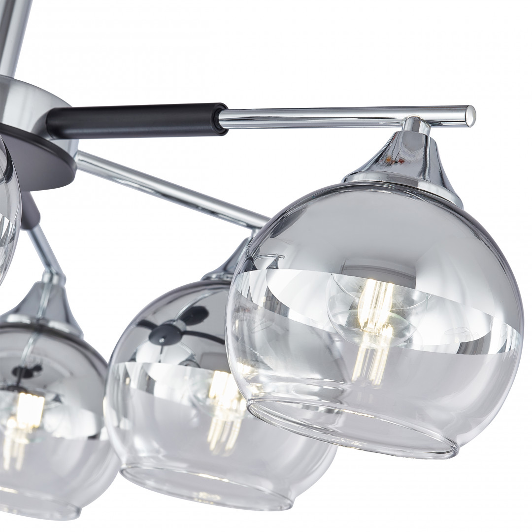 Люстра на штанге Arte Milano Napoli 339354/8 CR+BK