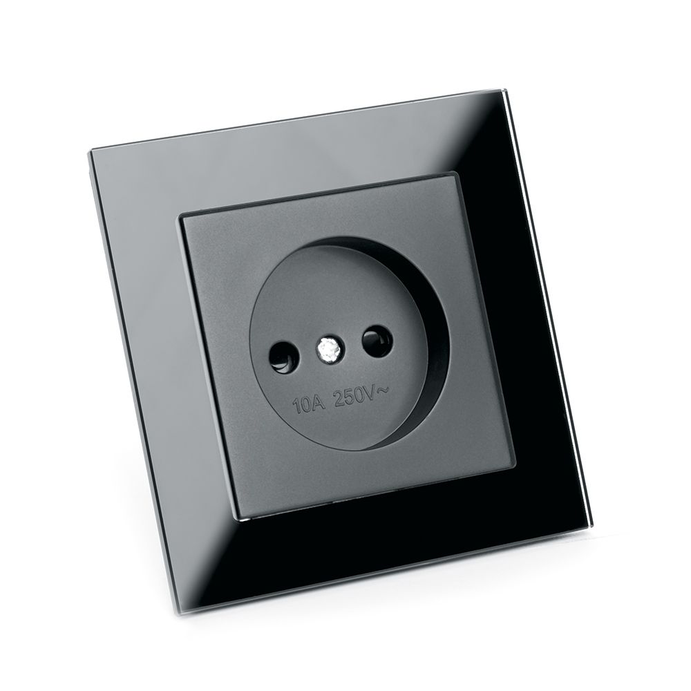 Розетка 1-местная б/з с защитной шторкой Stekker Катрин 39512