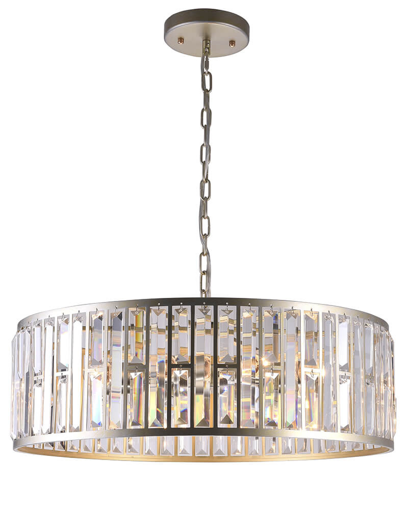 Подвесная люстра Lumien Hall Кароль 0003/8P-SRGD-CL