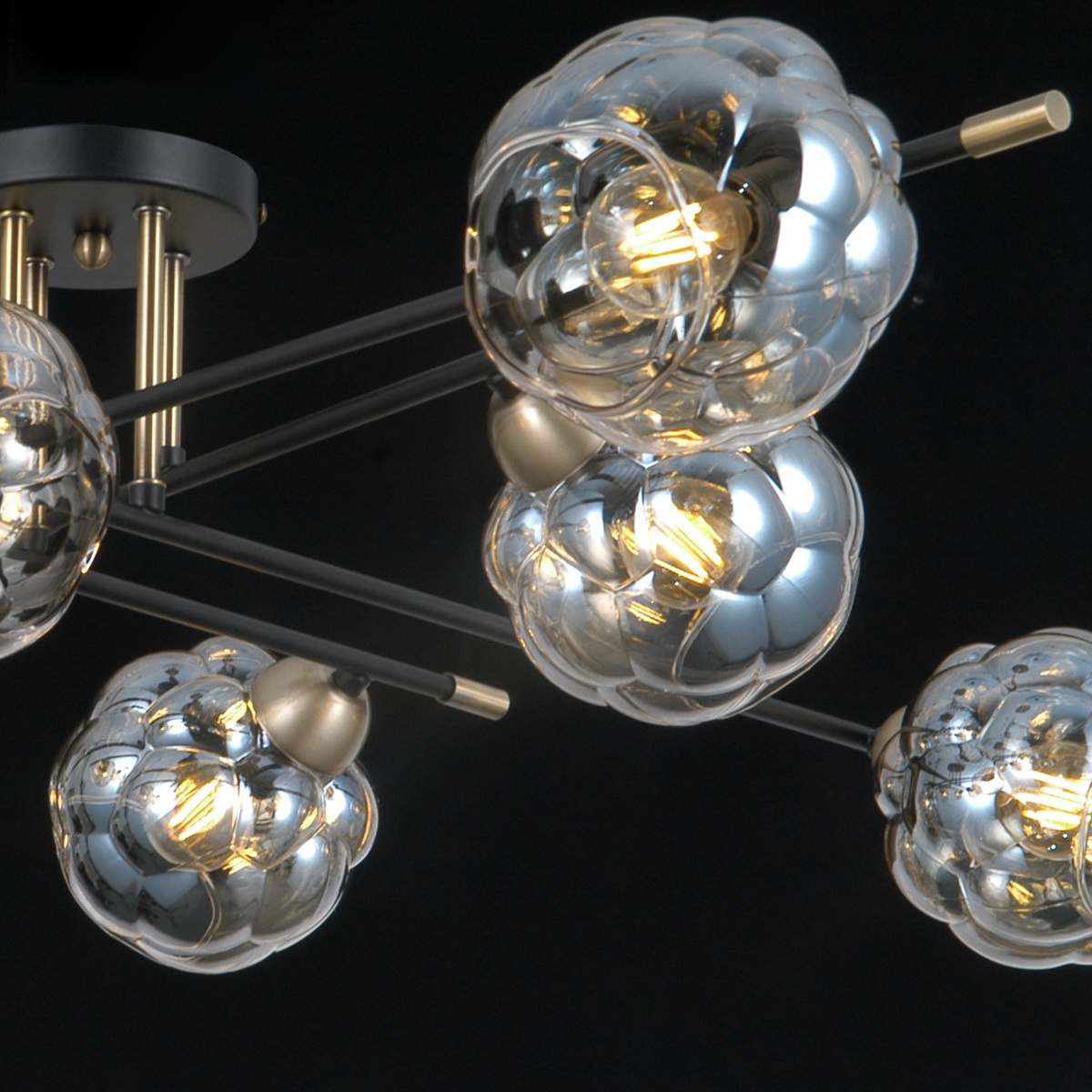 Люстра на штанге Illumico IL0442-8CSQ-79 BK