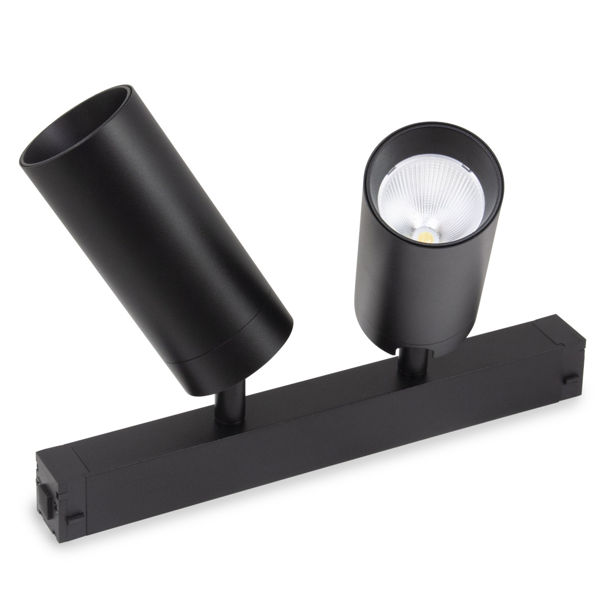 Трековый однофазный светильник AM Group AM528 BK-220V-2X10W SMART