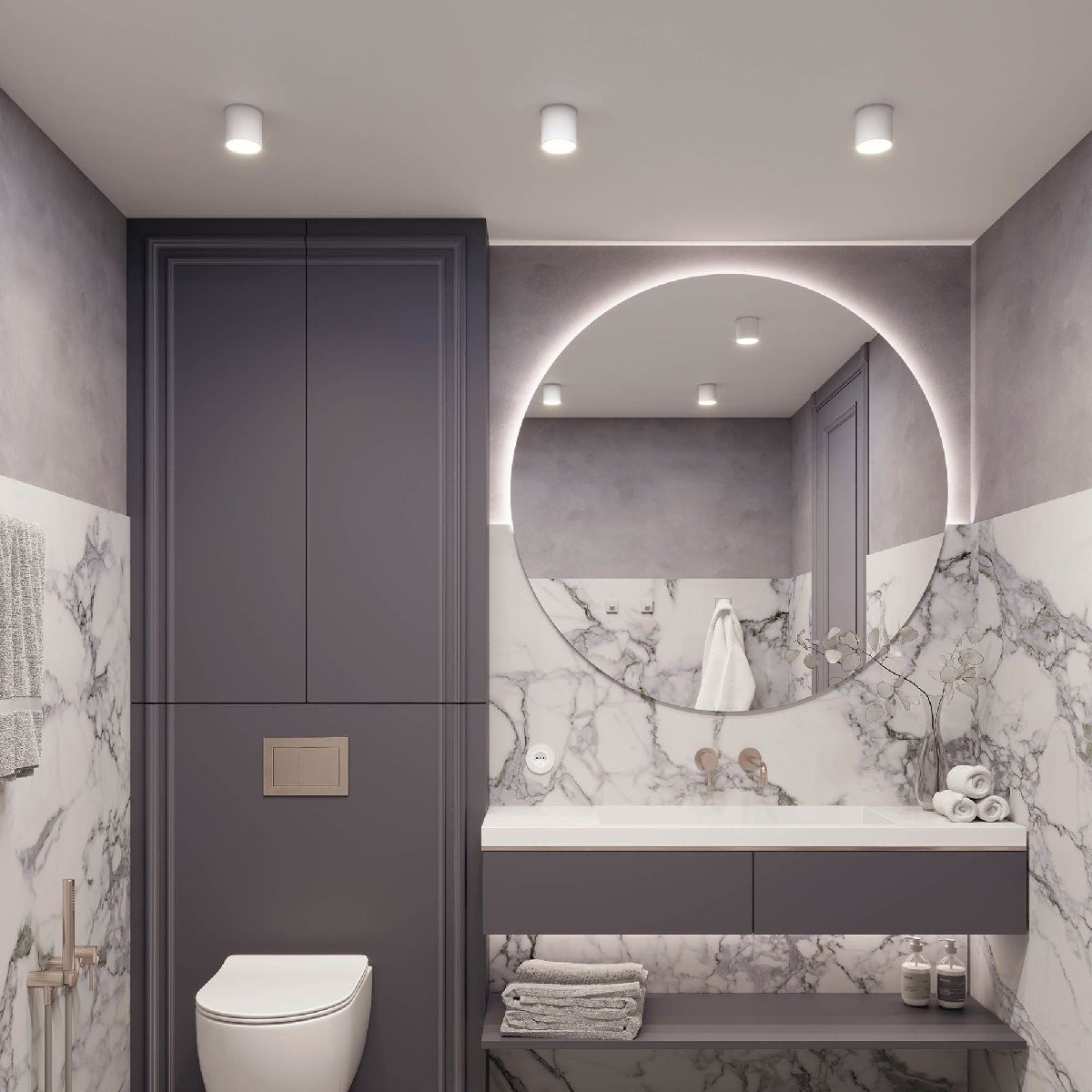 Накладной светильник Arlight SP-CYLINDO-R160-18W Warm3000 (WH, 110 deg, 230V) 043962