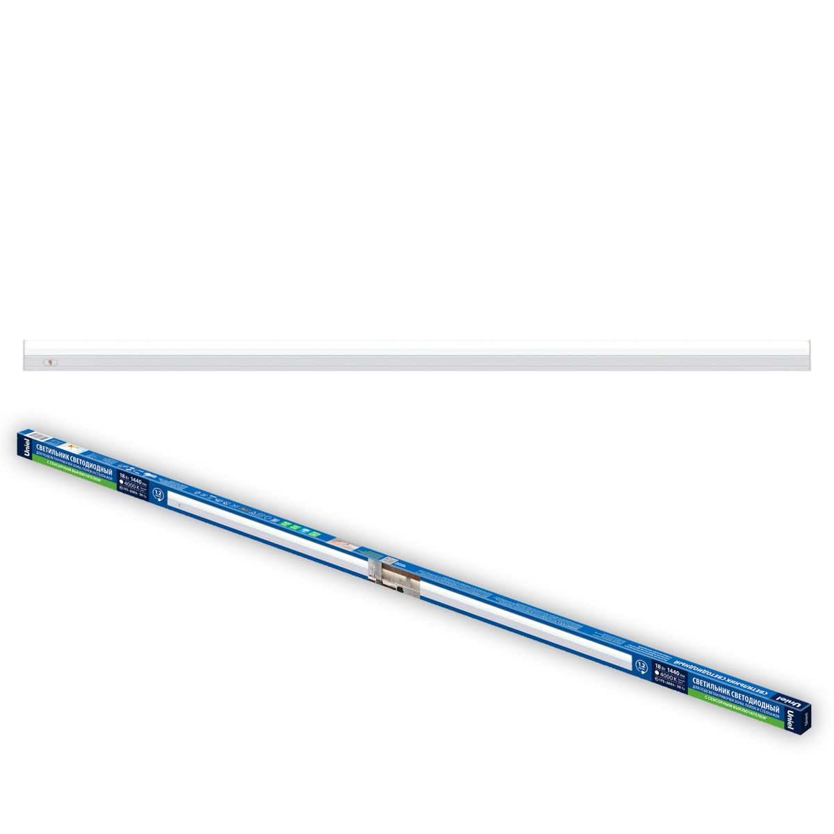 Линейный светильник Uniel ULI-L04-18W/4000K IP40 WHITE UL-00012877